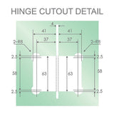 100x70cm Corner Frameless Shower Screen – Nickel Wall Channel and Floor Channel with Brass Hinges & Round Knob Handle