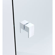 Double Door Corner Shower Screen with Channels and SS - 90x90cm