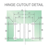 90cm Frameless Diamond Shower Screen with Black - U-Bracket x4