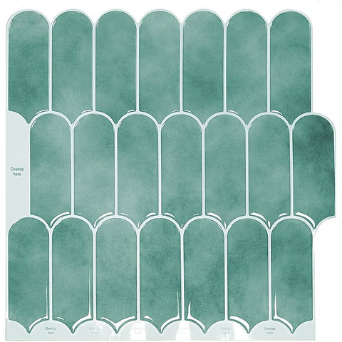 5pcs 3D Wall Stickers Self-adhesive Wallpaper Creative 3D Wallpaper Resistant High Temperature DIY Kitchen Waterproof Wallpaper For Bathroom