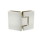 90cm Frameless Diamond Shower Screen – Nickel U-Brackets, Brass Hinges & Round Knob Handle In Australia - Darrahopens