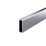180x90cm Frameless Glass Sliding Corner Shower – With Nickel Rail and U-Brackets for Contemporary Bathrooms