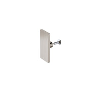 180x100cm Frameless Glass Sliding Corner Shower – With Nickel Rail and U-Brackets for Contemporary Bathrooms