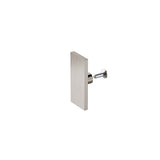 180x100cm Frameless Glass Sliding Corner Shower – With Nickel Rail and U-Brackets for Contemporary Bathrooms