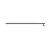 80cm Reeded Single Shower Glass Screen with Chrome F-brackets & Round Pole | darrahopens.com.au Premium AU Stock