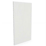 90cm Reeded Glass Shower Screen with Nickel F-Brackets and Floor F-Bracket In Australia - Darrahopens