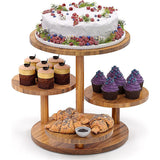 4 Tier Round Dessert Stand Tower Cake Cupcake Display