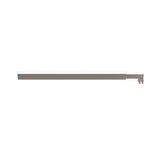 Single Shower Glass Screen with Nickel U-brackets & Square Pole - Premium AU Sto