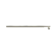Single Shower Glass Screen with Nickel U-brackets & Round Pole - Premium AU Stoc