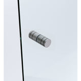 Brass Shower Door Round Knob Handle in Gunmetal