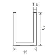 90cm Frameless Diamond Shower Screen with White Channels and SS Hinges & Round H