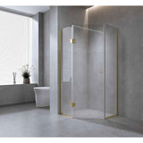 90cm Frameless Diamond Shower Screen with Nickel Channels and SS Hinges In Australia - Darrahopens