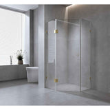 100cm Frameless Diamond Shower Screen – Nickel U-Brackets Detailing with Durable SS Hinges In Australia - Darrahopens