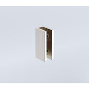 100cm Frameless Diamond Shower Screen – Nickel U-Brackets Detailing with Durable SS Hinges