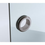 90cm Frameless Diamond Shower Screen with Gunmetal Channels and Brass Hinges & R
