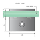 110x110cm Double Door Corner Shower – Nickel F-Brackets with Brass Hinges for Modern Bathrooms