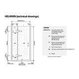 90x100cm Double Door Corner Shower – Nickel U-Brackets with Brass Hinges for Modern Bathrooms In Australia - Darrahopens