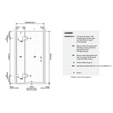 90x110cm Double Door Corner Shower – Nickel F-Brackets with Brass Hinges for Modern Bathrooms