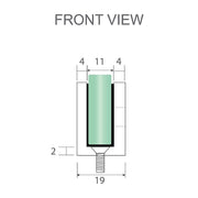 100x120cm Double Door Corner Shower – Nickel U-Brackets with Brass Hinges for Modern Bathrooms