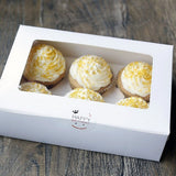Cupcake Box 6 Holes Window Cake Party Favour 100 Boxes