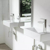 Small Compact Bathroom Cloakroom Hand Wash Basin Sink Ceramic Wall Hung - Premiu