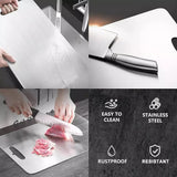 3 x 304SS Cutting Chopping Board Stainless Steel