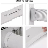 Portable Air Conditioner Window Slide Kit Part Exhaust Adaptor Hose Pipe & Plate