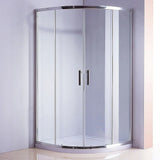 90x90cm Rounded Curved Shower Base in White, 450mm Radius In Australia - Darrahopens