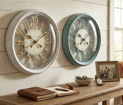 Bulk 8 Edward Plastic Wall Clock 40.5cm 2 Asst Col In Australia - Darrahopens