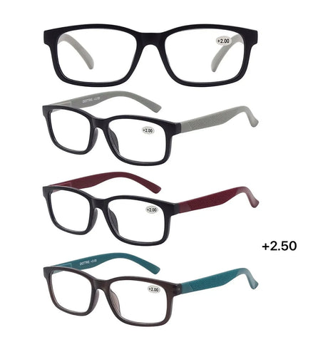Bulk 24 Stylish Reading Glasses +2.50 Spring Hinge