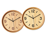 Bulk 12 Faux Woodgrain Round Wall Clock 25cm 2 Asst In Australia - Darrahopens