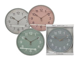 Bulk 10 12" Plastic Wall Clock With Leaf Style Arm 4 Asst 30*30*3.8