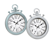 Bulk 10 Vintage Wall Clock 30x40cm 2 Asst Col In Australia - Darrahopens
