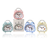 Bulk 12 Happy Teddy Alarm Clock 11.5x5.5x13.5cm 4 Colours In Australia - Darrahopens
