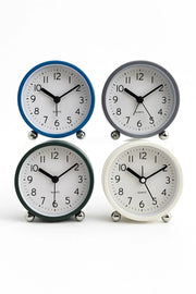 Bulk 12 Round Table Clock 11.6x5.6cm 4 Asst Cols In Australia - Darrahopens