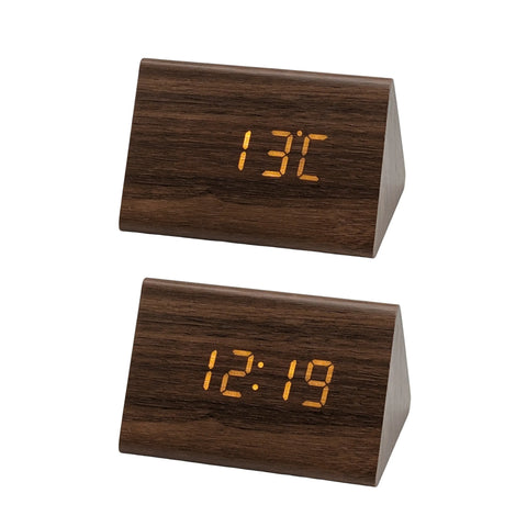 Bulk 12 Wfaux Woodgrain Led Clock Usb Plug 12x8cm In Australia - Darrahopens