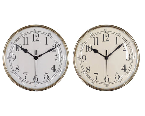 Bulk 10 30cm Plastic Gold Chrome Look Wall Clock 2 Asst In Australia - Darrahopens