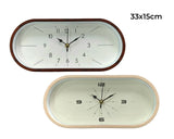 Bulk 12 Plastic Oval Wall Clock 2 Asst In Australia - Darrahopens