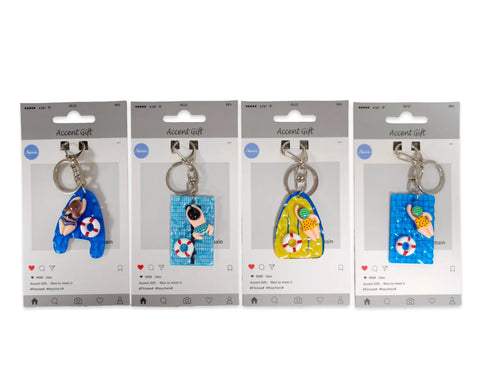 Bulk 24 Polyresin Swim Keychain 4 Asst In Australia - Darrahopens