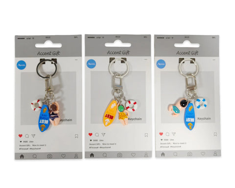Bulk 24 Set 3 Polyresin Swim & Surf Keychain 3 Asst In Australia - Darrahopens