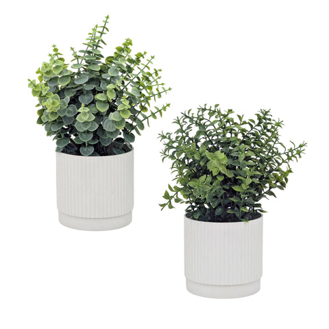 Bulk 12 Artificial Greenery Plant Pot 30cmh 2 Asst In Australia - Darrahopens