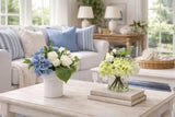 Real Touch Hydrangea Arrangement In Ceramic Vase 31x30.5cmh
