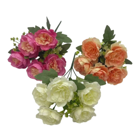 Darrahopens Home & Garden > Artificial Plants > Artificial Flowers & Plants Bulk 24 Artificial Peony Flower Bunch 30cm 3 Asst In Australia - Darrahopens