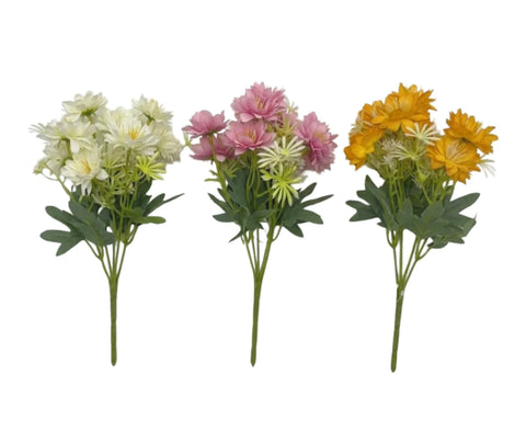 Bulk 24 Artificial Cosmos Flower Bunch 34cm 3 Asst In Australia - Darrahopens