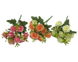 Bulk 24 Artificial Rose Bunch 31cm 3 Asst In Australia - Darrahopens