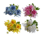 Bulk 24 Artificial Premium Rose Bunch 4 Asst In Australia - Darrahopens