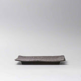Plate Sushi Rectangular 21cm Matte Black Glaze