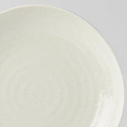 Dinner Plate Organic Shape 23cm Kanso Soft White Glaze