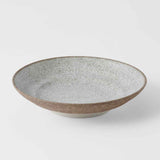 Pasta Bowl Flat 23cm Crazed Grey Glaze