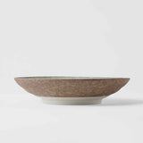Pasta Bowl Flat 23cm Crazed Grey Glaze